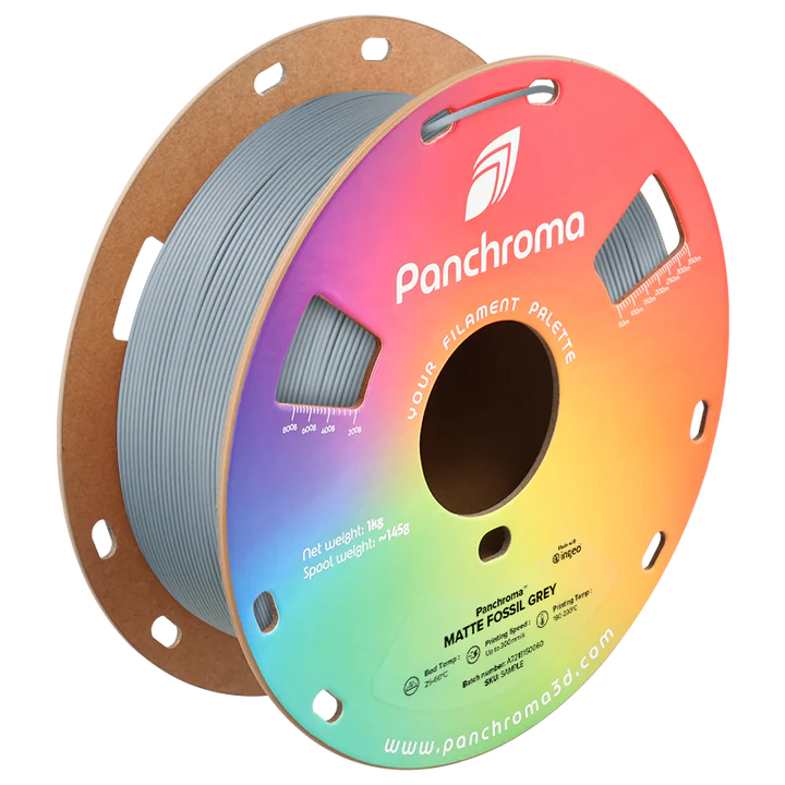 Panchroma™ Matte PLA (Formerly PolyTerra™ PLA) - Fossil Grey - 1.75mm - 1KG